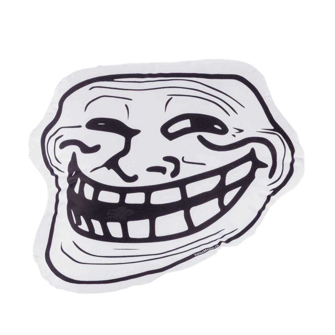 SWM027-00 Kissen - Trollface – Bild 1