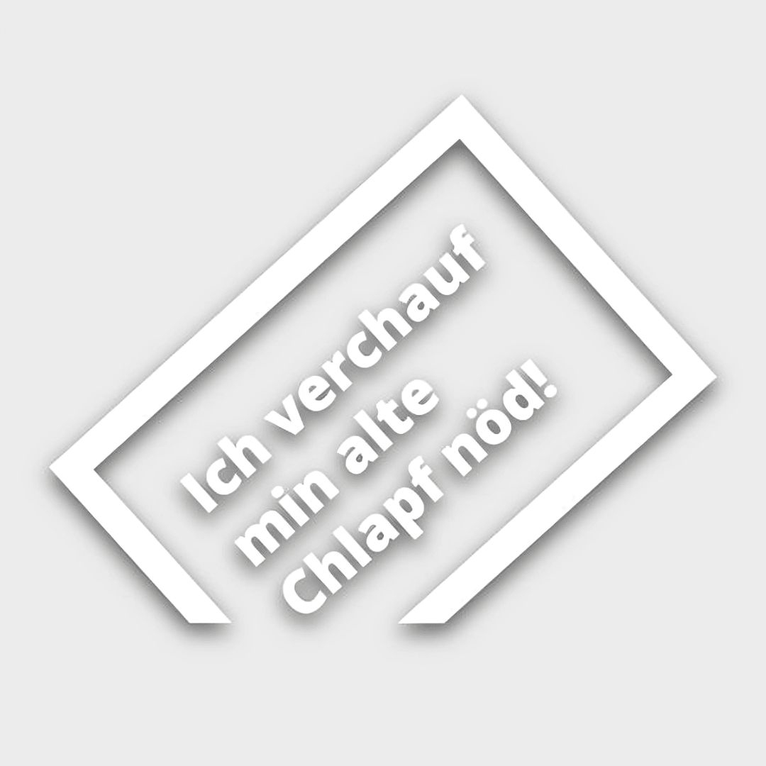 SWM113-00_001 Autosticker - Alte Chlapf – Bild 1