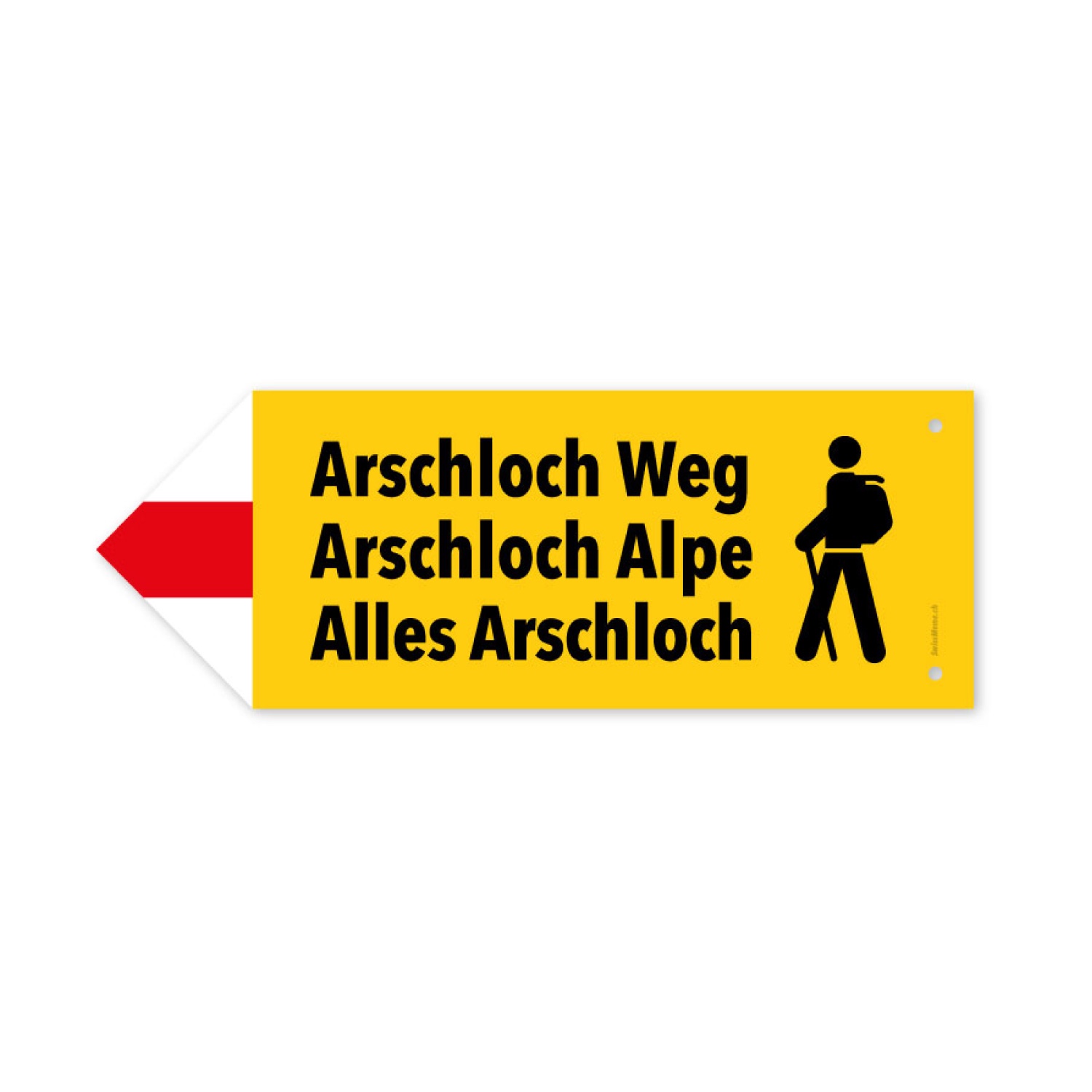 SWM221-00 Wegweiser Wanderweg - Arschloch Alpe – Bild 1