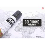 Colouring World-Map Set - Weltkarte zum ausmalen Display 9 Stück – Bild 3