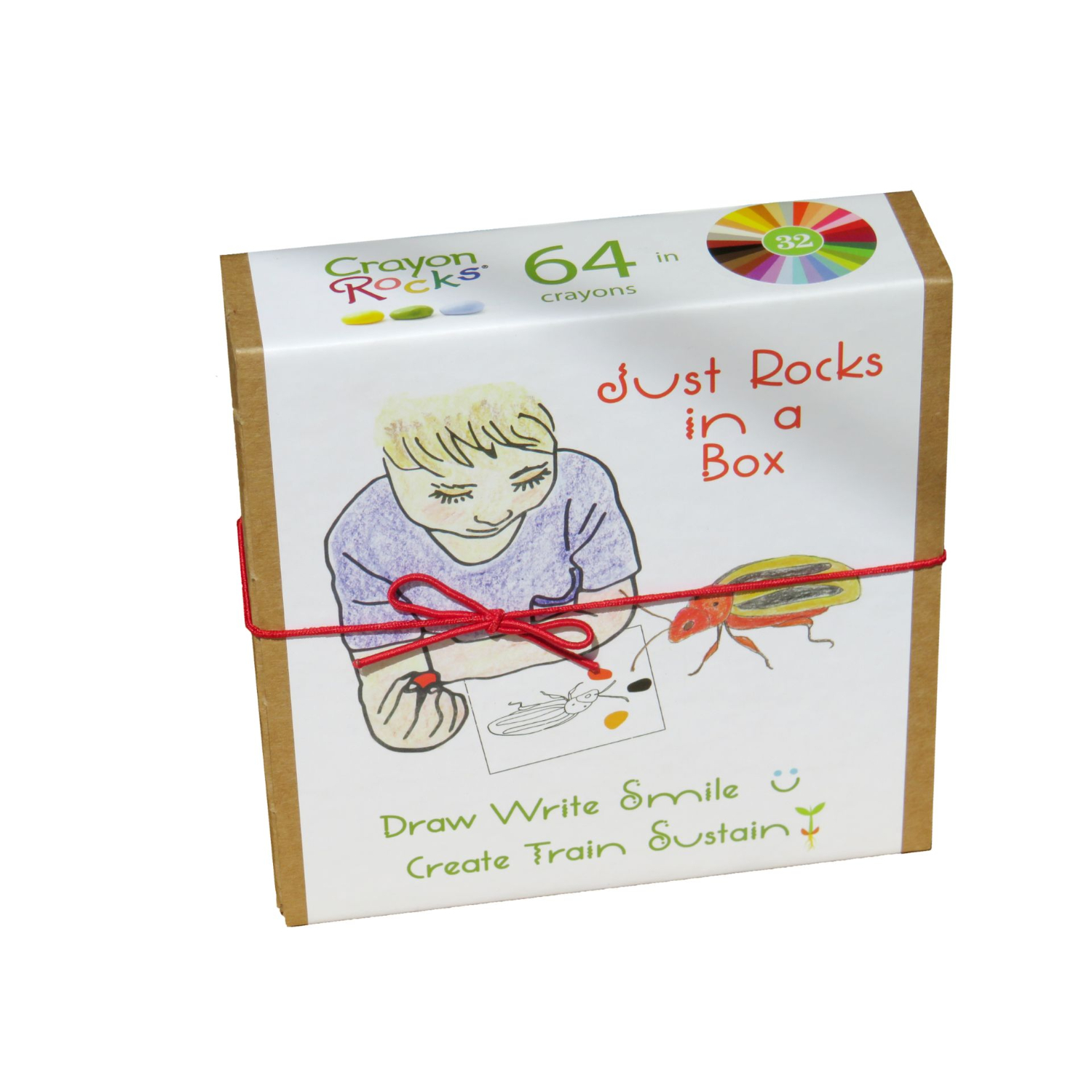 craJR32_new_001 Crayon Rocks in Box (32 Farben / 64 Stk.) – Bild 1