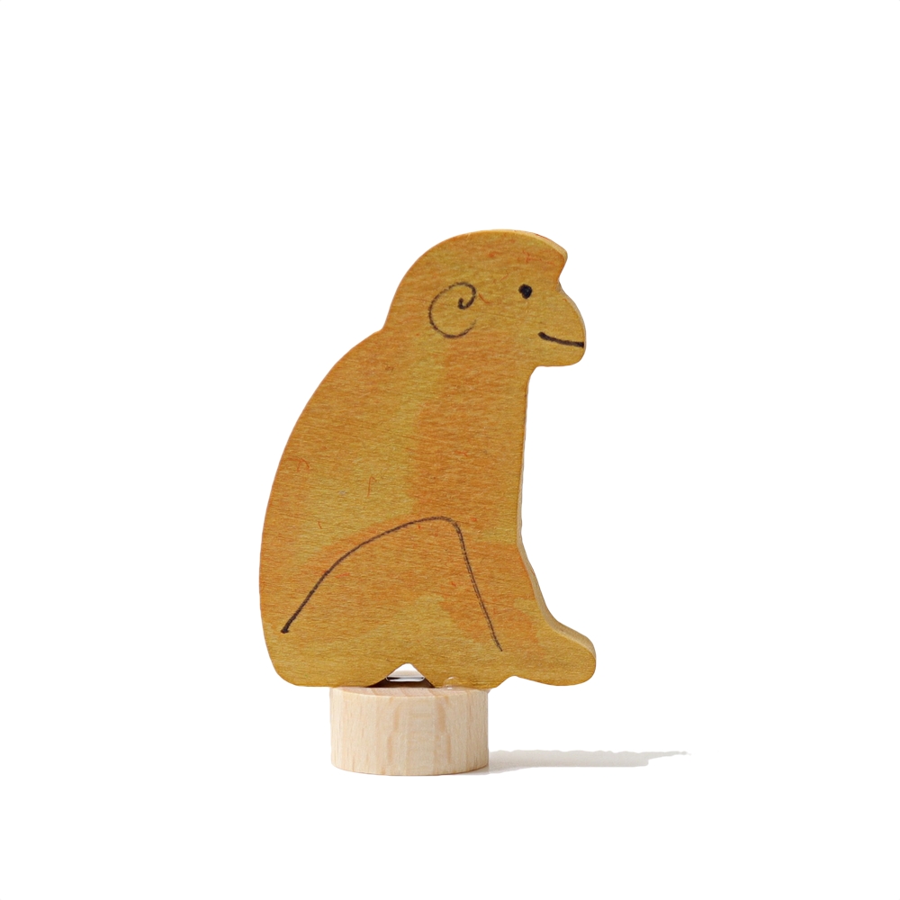 gri-03319_001 Steckfigur Sitzender Affe – Bild 1