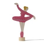 Steckfigur Ballerina Rubinrot