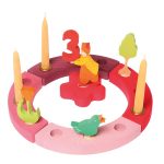 Kleiner Geburtstagsring Rosa-Rot