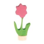 Steckfigur rosa Blume