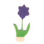 Steckfigur lila Blume
