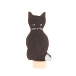 Steckfigur schwarze Katze
