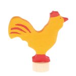 Steckfigur gelber Hahn
