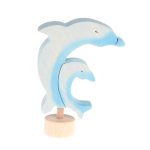 Steckfigur zwei Delphine