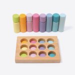 Steckspiel Kleine Walzen Pastell – Bild 2