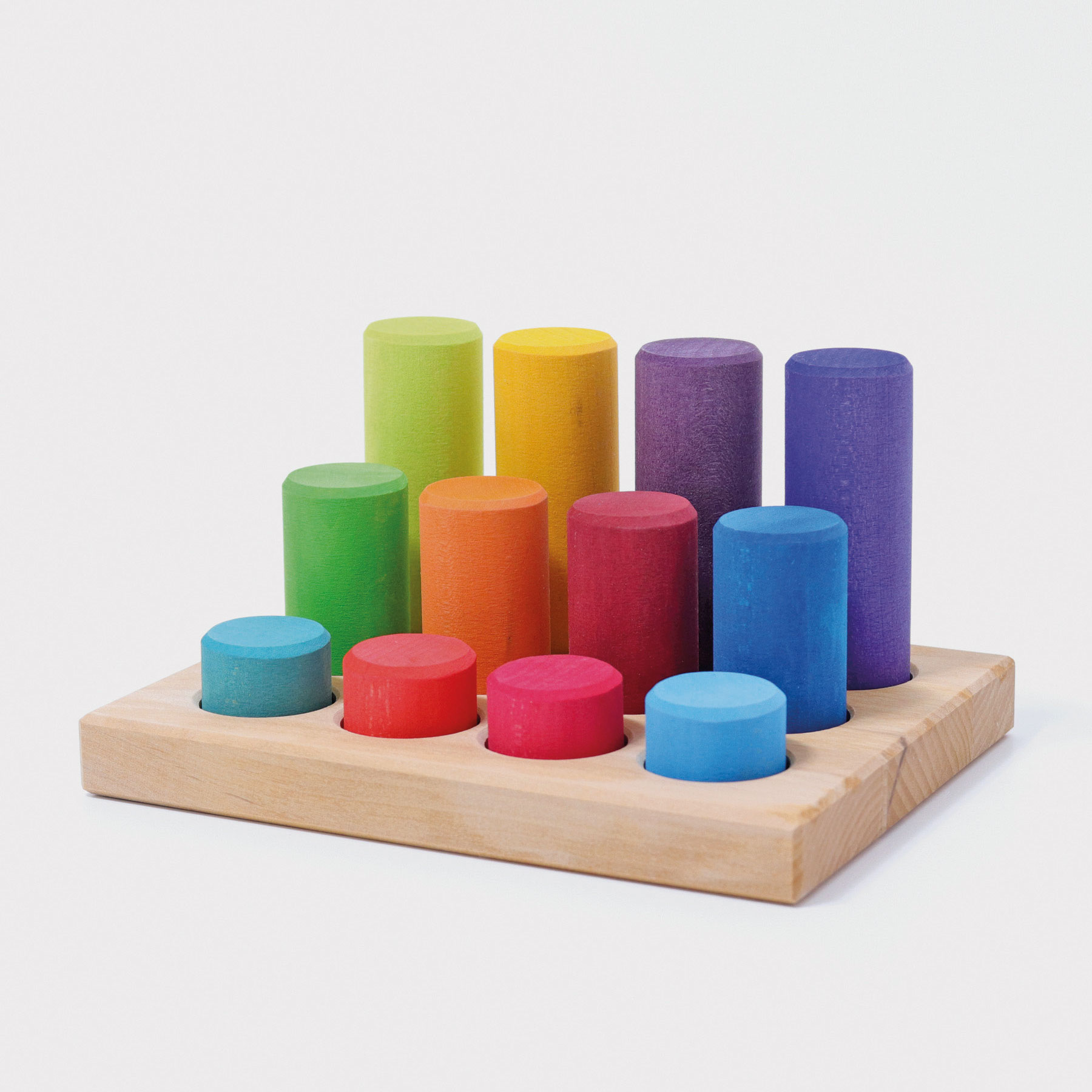 gri10575_001 Steckspiel Kleine Walzen Regenbogen – Bild 1