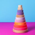 Scheibenturm gross Neon-pink