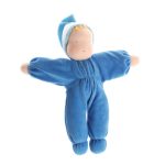 Blaue Kuschelpuppe