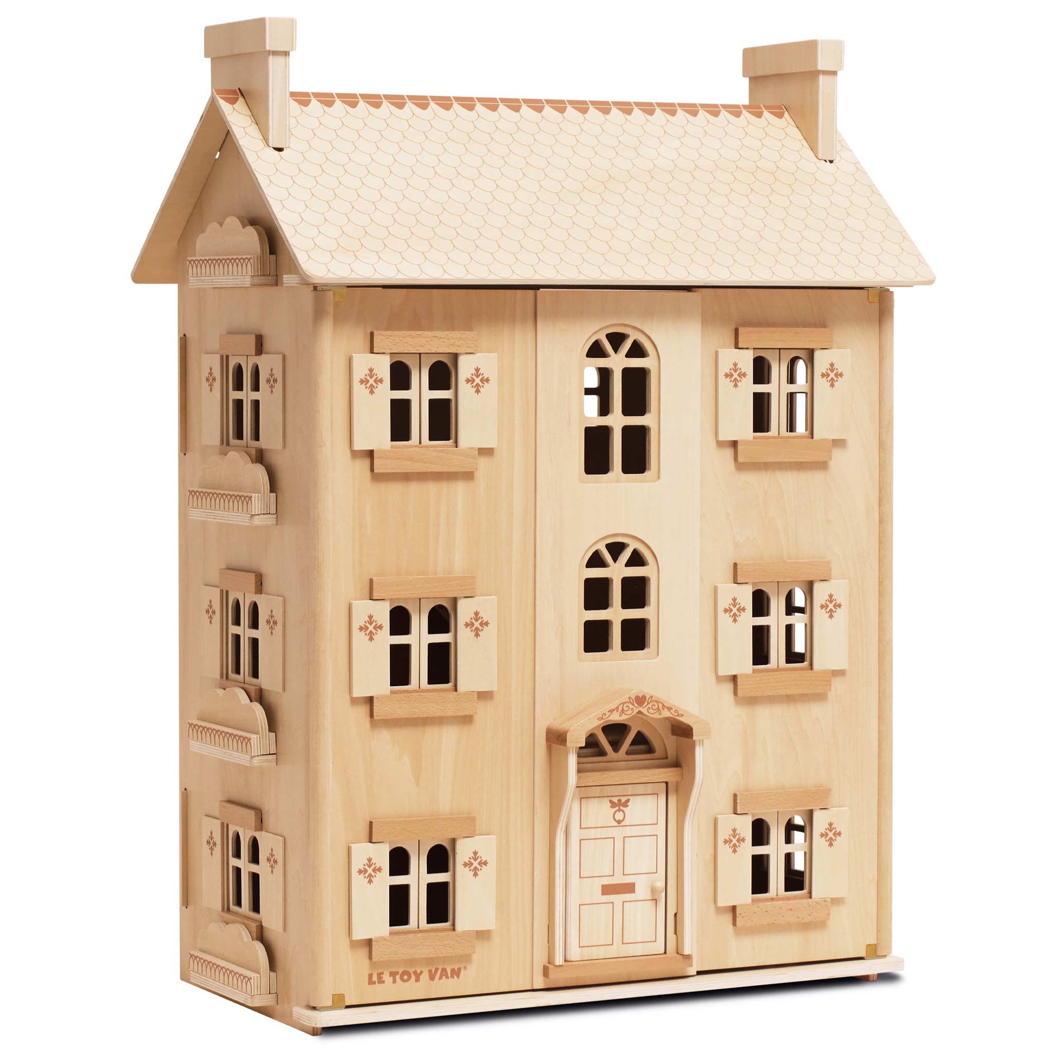 h1150_1 Das grosse natürliche Holzpuppenhaus – Bild 1