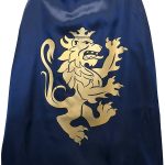 Ritter Umhang Löwe - Blau / Gold
