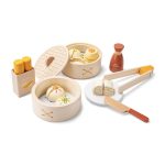 Dim-Sum-Set aus Holz