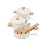 Holzpfannen-Set weiss – Bild 2