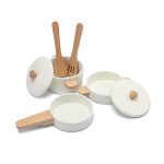 Holzpfannen-Set weiss – Bild 4