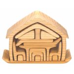 Haus mit Möbel, natur