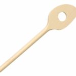 Holzlöffel 18 cm spitz/gelocht