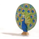 Pfau mit Rad