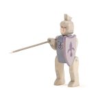 Ritter reitend blau