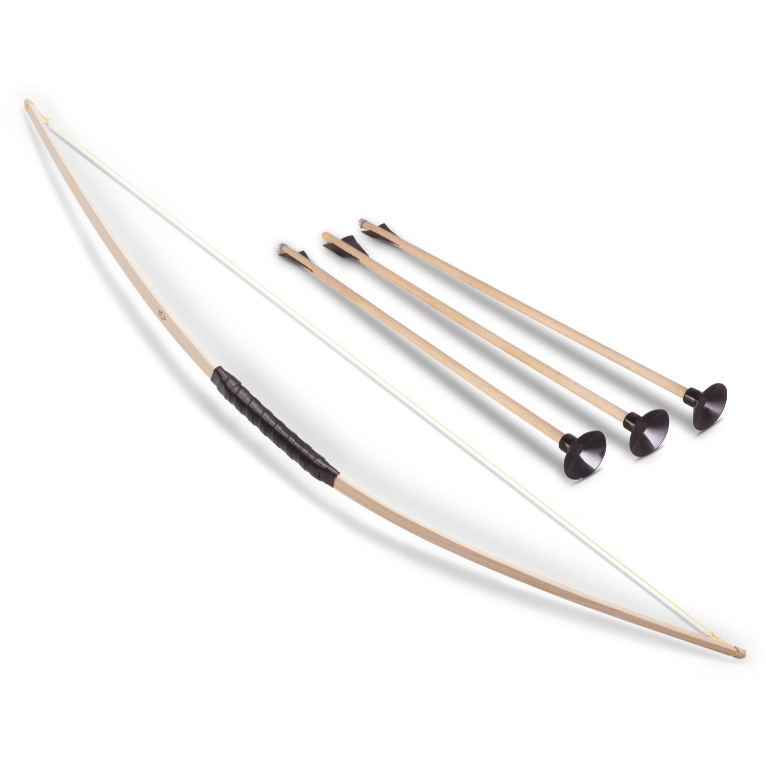 sal1203_2 Kinder-Bogen, Eschenholz, ca.90cm +3x 1204 Pfeile – Bild 1