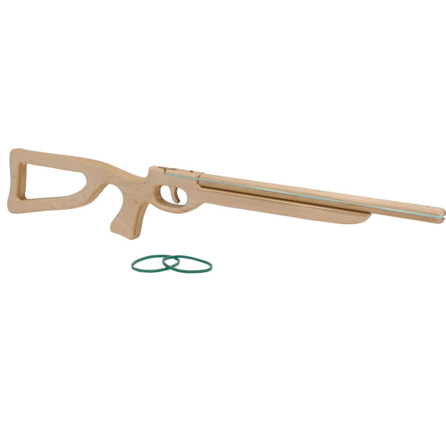 sal1241_1 Kinder-Gewehr m Funktion, 'Wettkampf' Erle (schiesst Gummis) – Bild 1