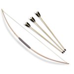 Kinder-Sport-Bogen Esche,120cm +3x1253, 50cm Pfropfen-Pfeil