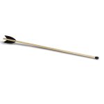 Pfeil 50cm, mit Pfropfen, lederbefiedert, f. Bogen bis 120cm