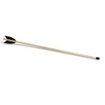 Pfeil 40cm, mit Pfropfen, lederbefiedert, f. Bogen b.100cm
