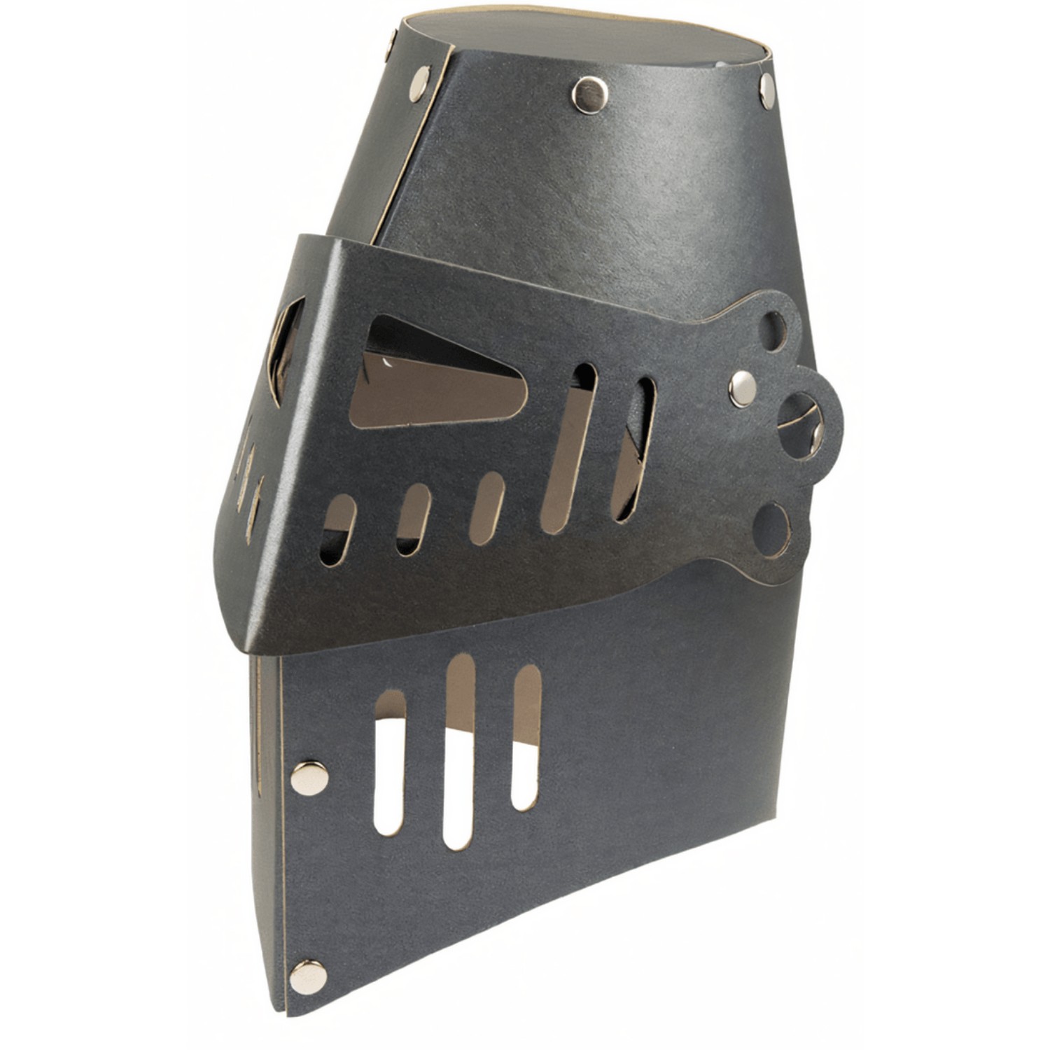 sal1301_1 Ritterhelm schwarz, stabiler Karton – Bild 1