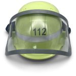 Feuerwehr-Helm (original dt.) mit Klappvisier