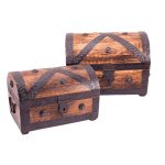Schatztruhenset 2er (2 Truhen) ca. 26x18x17cm