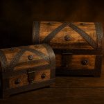 Schatztruhenset 2er (2 Truhen) ca. 26x18x17cm – Bild 2