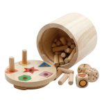 SUPER SIX "Family" HOLZ, 10+Ø10cm, Beidseitig bespielbar!