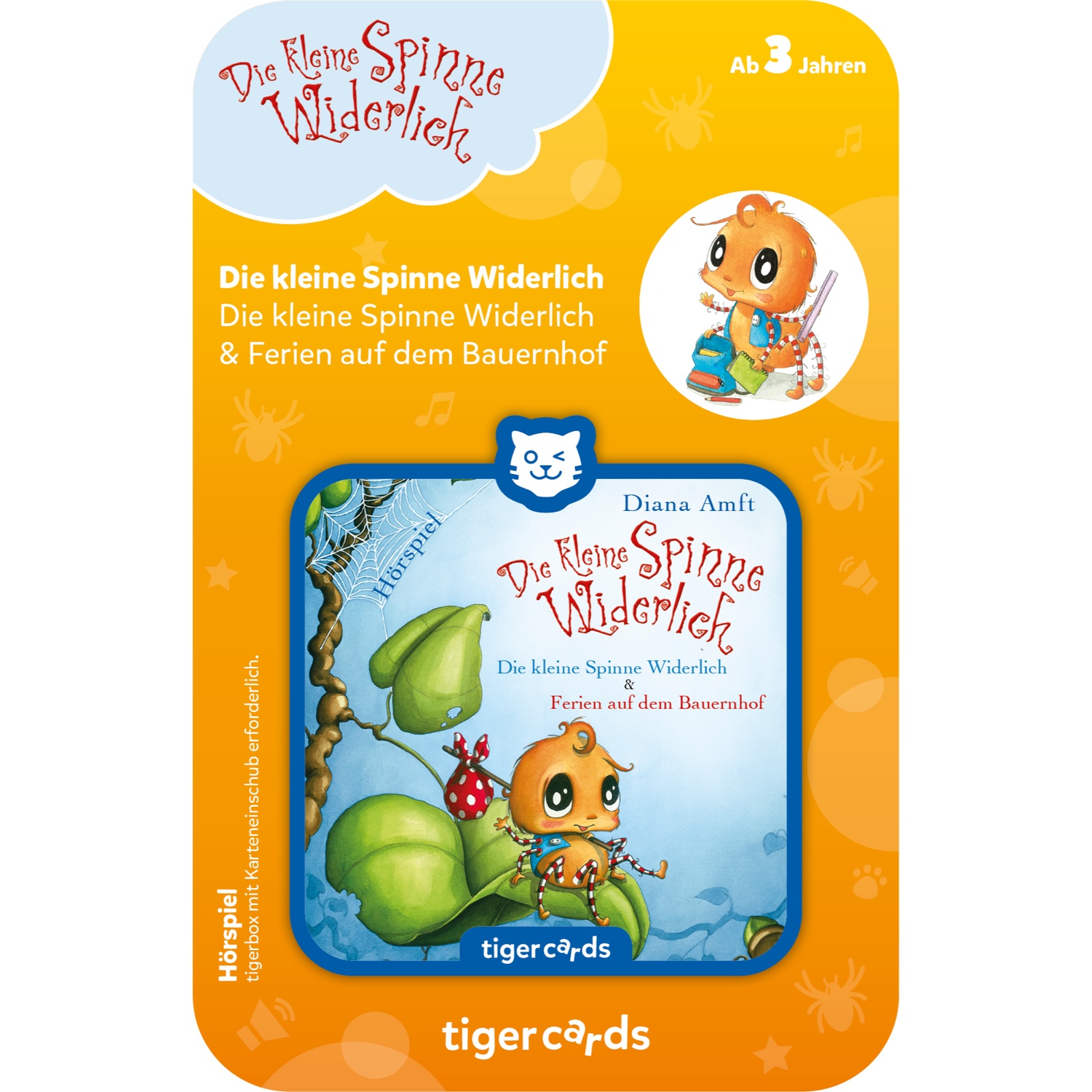 tig4513_001 tigercard - Die kleine Spinne Widerlich - Zwei Geschichten (Die kleine Spinne Widerlich & Ferien auf dem Bauernhof) – Bild 1