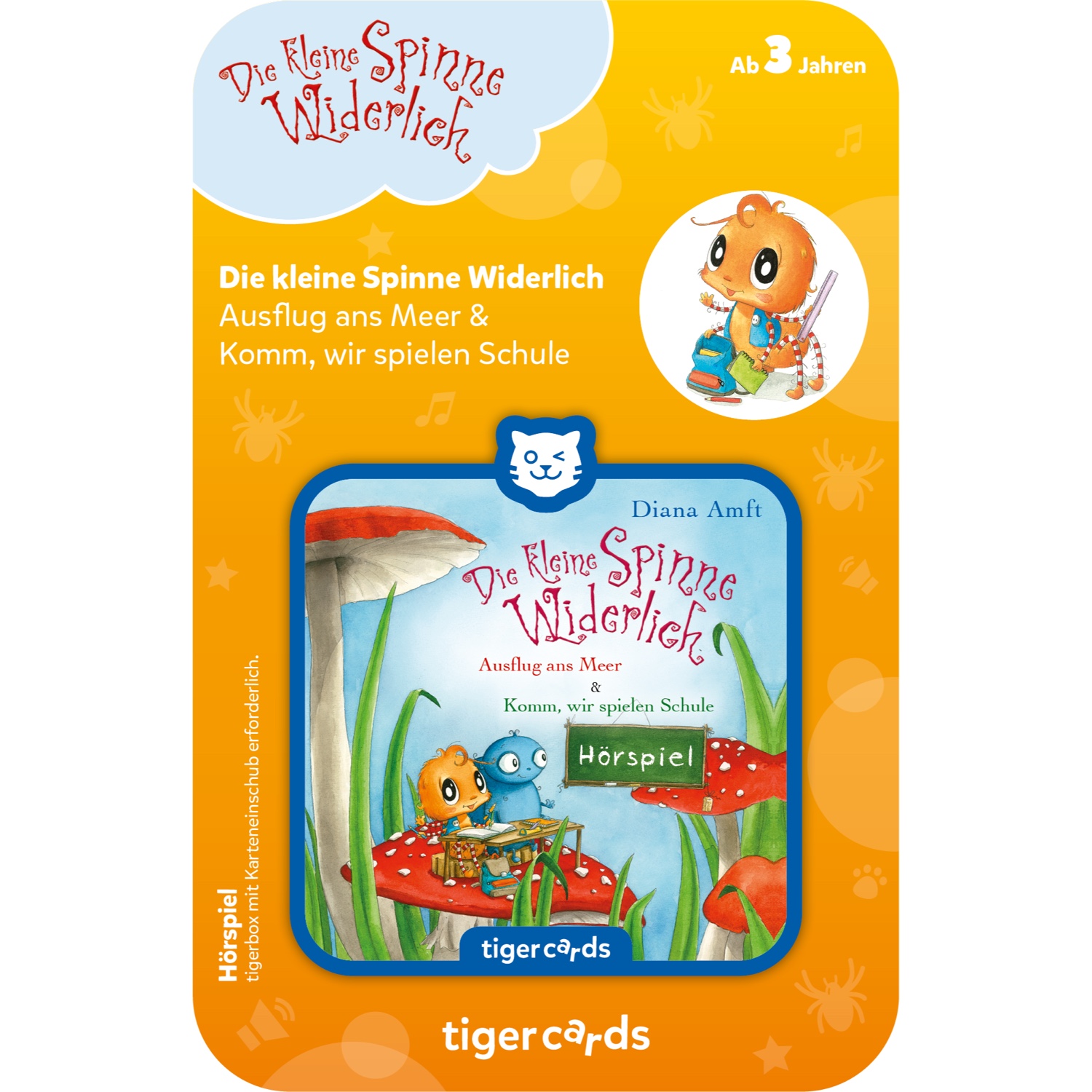tig4514_001 tigercard - Die kleine Spinne Widerlich - Zwei Geschichten (Ausflug ans Meer & Komm, wir spielen Schule) – Bild 1