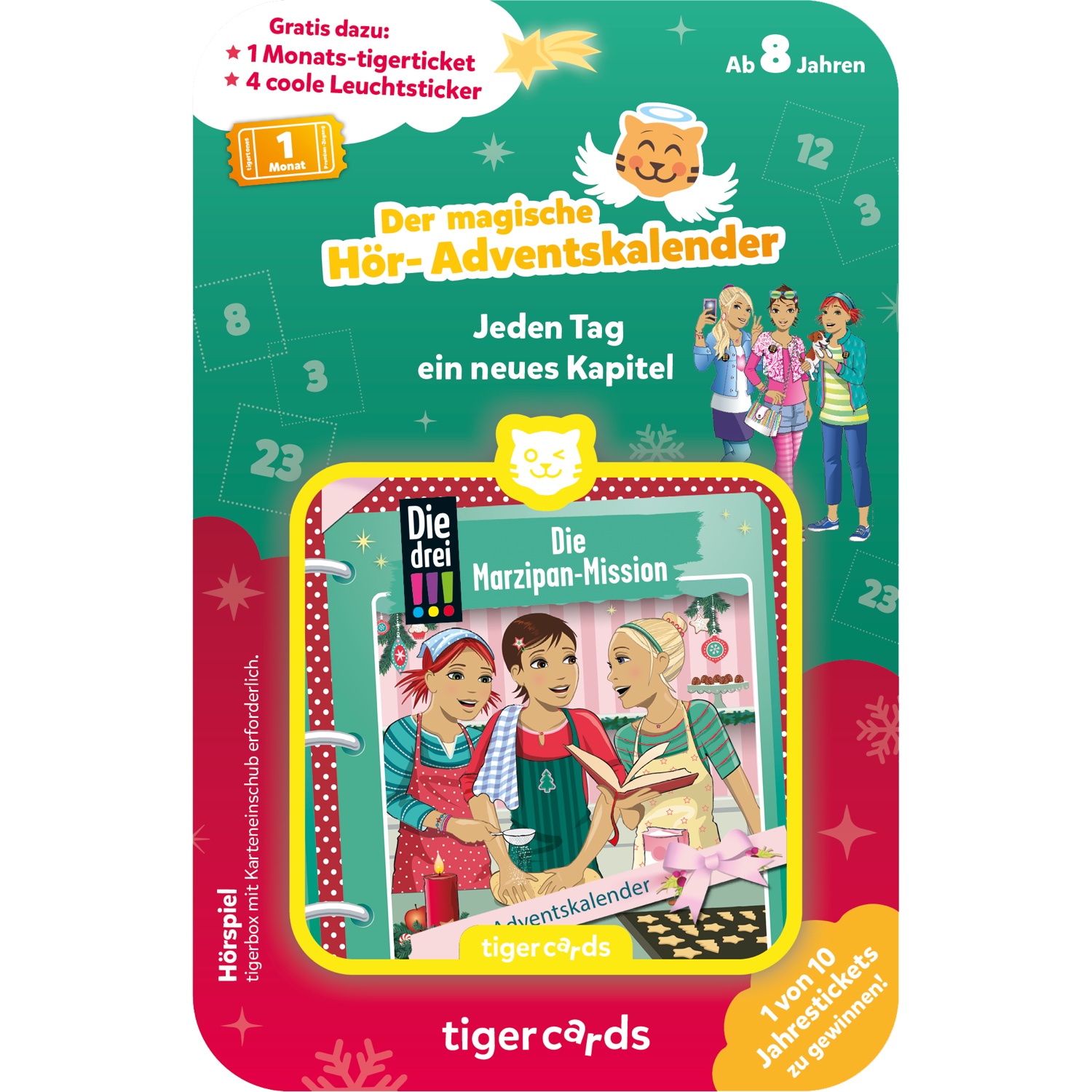 tig4520_001 tigercard - Die drei !!! - Die Marzipan-Mission - Adventskalender – Bild 1