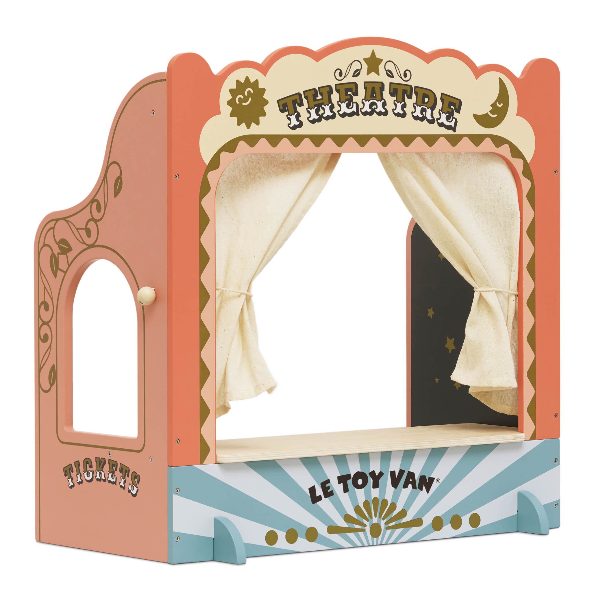 tv351_1 Tischpuppentheater aus Holz – Bild 1