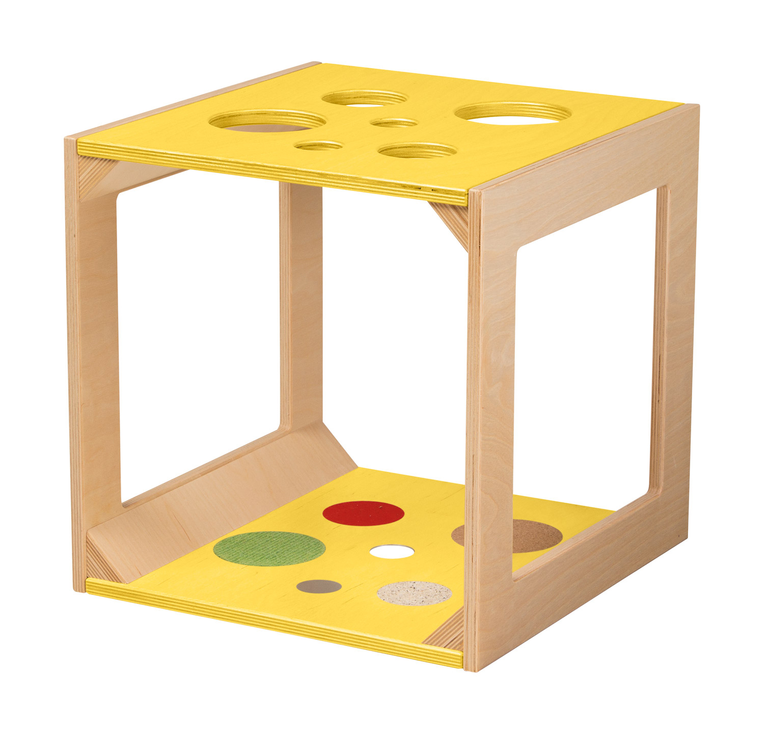 Krabbelwürfel gelb Krabbelwürfel gelb