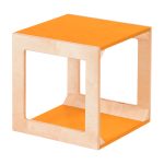 Einfacher Würfel orange