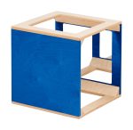 Spiegelwürfel blau