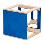 Spiegelwürfel blau
