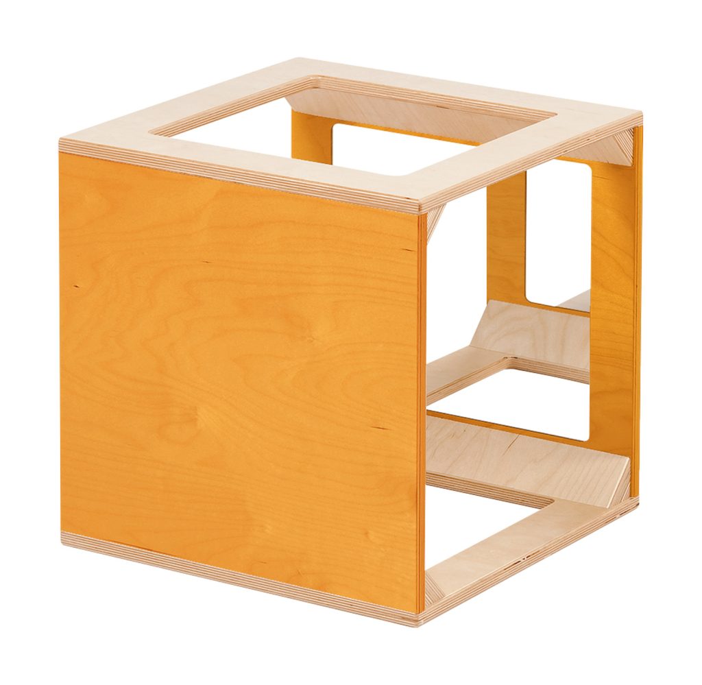 Spiegelwürfel orange
