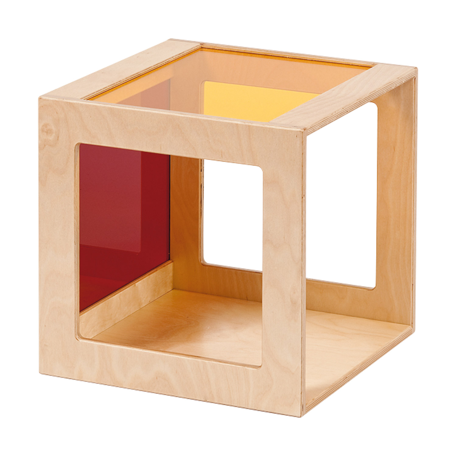 Acrylglaswürfel rot/gelb Acrylglaswürfel rot/gelb