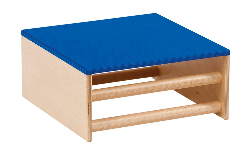 Kleines Podest blau