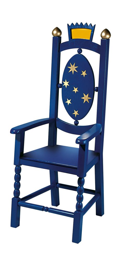 Geburtstagsstuhl blau
