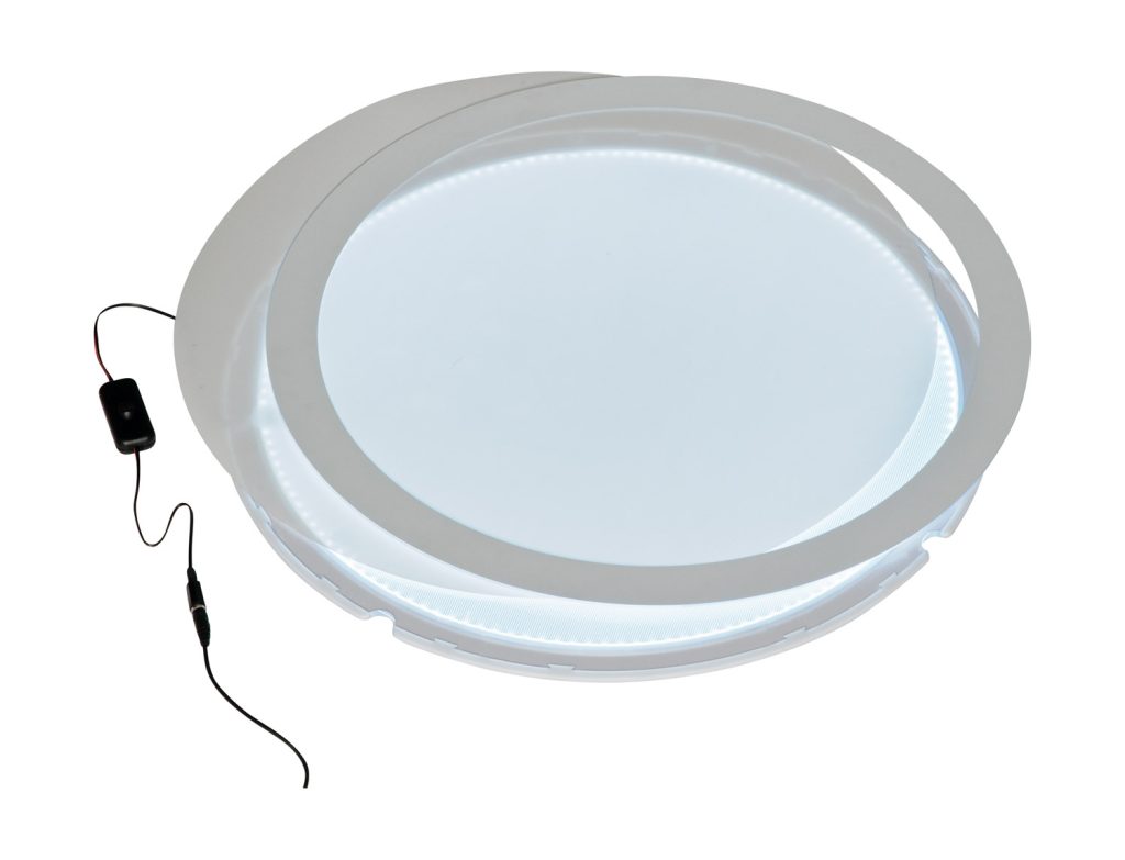 Lichtplatte rund