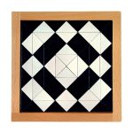 Magisches Mosaik schwarz-weiß